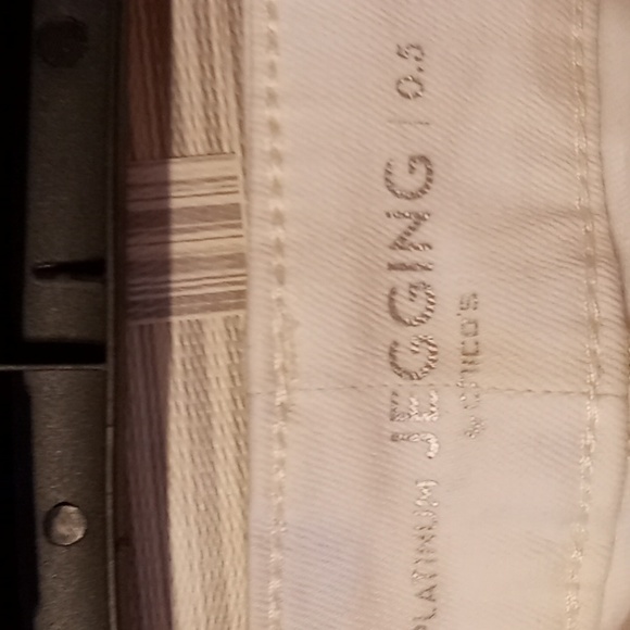 Chico's "Watercolor"the Platinum Jeggings in whitewash - Picture 2 of 8